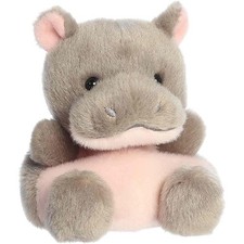Peluche Aurora World - Adorables Palm Palms - HAM PYGMY HIPPO (5 pulgadas) - Juguete de peluche