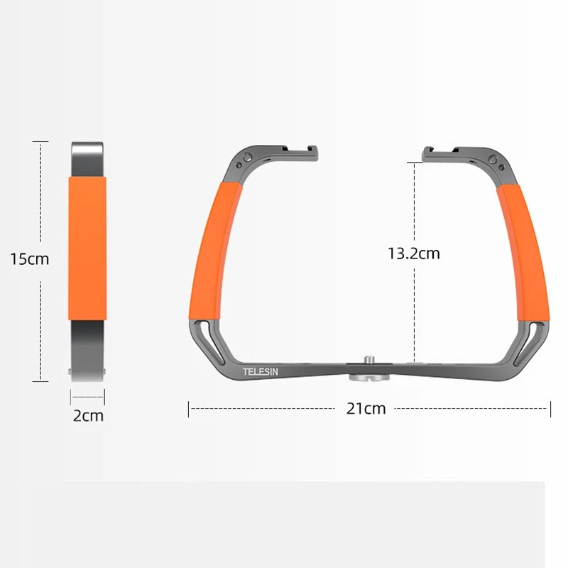 TELESIN Aluminum Alloy Diving Stabilizer For GoPro for Insta360 Action Camera - Image 3 of 4