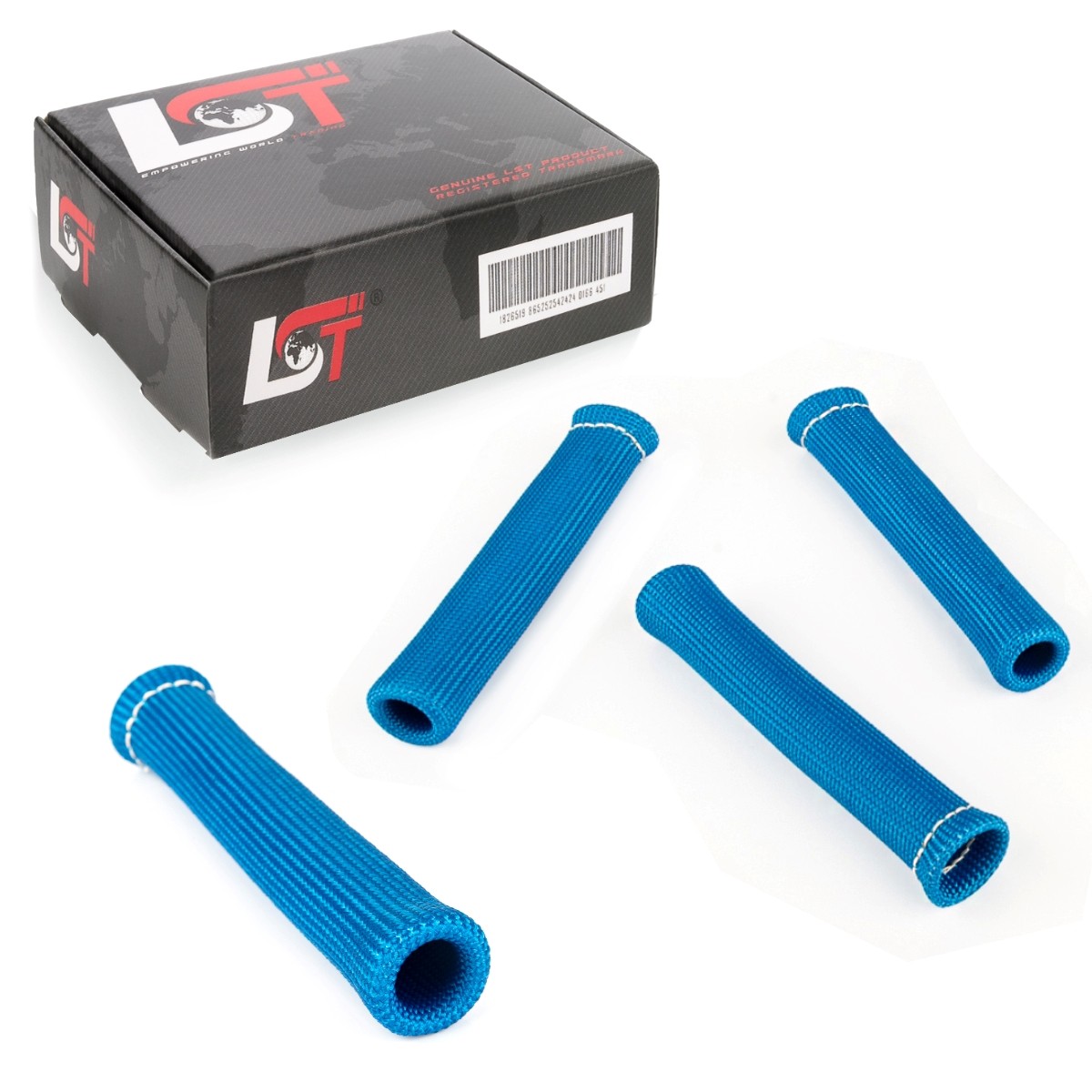 4x Car Spark Plug Wire Heat Shield Cover Blue for JEEP
