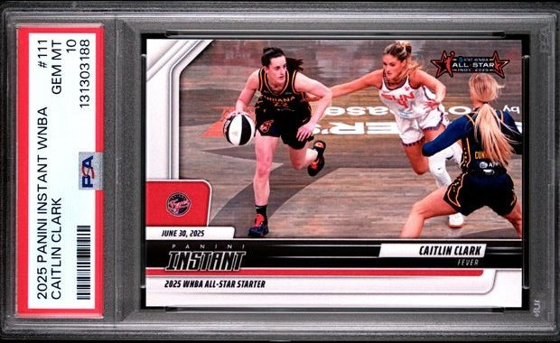 2025 Caitlin Clark Panini Instant WNBA All Star Game Starter #111 PSA 10  MINT