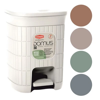 Stefanplast Pattumiera Cestino da Bagno con Pedale 6L Domus Plastica Piccola