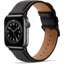 Lederarmband für Apple Watch 42-49mm Echte L...