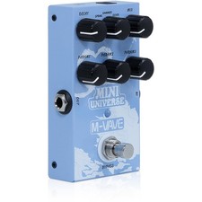 M-VAVE Mini Universe Pro Guitar Reverb Pedal - 9 Digital Effects Blue