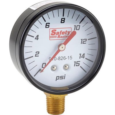 #ad Safety Racing Tire Pressure Gauge Only 0 15 psi $16.99