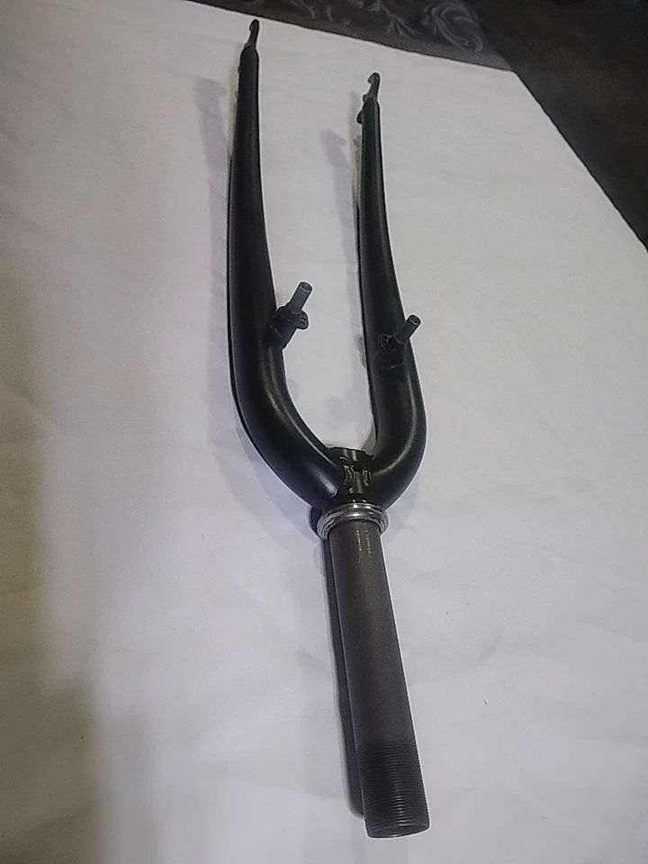 Horquilla cromoly tubo de dirección roscado 130 mm 1" giratorio 700c 1992 vintage. Foto 2 de 4