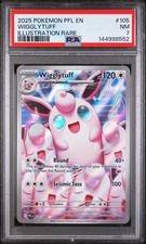 2025 Pokemon Pfl En-Phantasmal Flames #105 Wigglytuff Illustration Rare PSA 7
