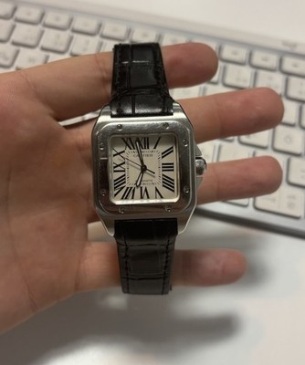 Cartier Santos 100   Ref. W20126X8   33 mm   2017   mit Original-Papieren
