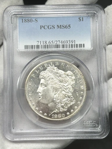 1880-S $1 Morgan Dollar PCGS MS65 San Francisco 90% Silver US Coin