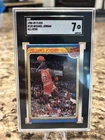 Fleer 1988-89 Michael Jordan All-Star #120 Chicago Bulls SGC 7 VINTAGE BULLS