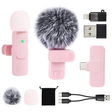 Mini Microphone for iphone Android Phone Tablet ipad PC, Usb C Wireless Laval...