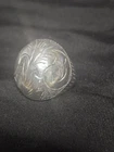 VINTAGE 925 Sterling Silver Siam Engraved Floral Dome Ring Size NA
