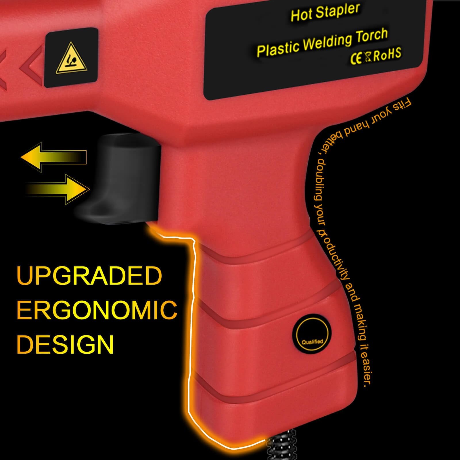 Hot Stapler Repair Gun Welder Bumper Fender Smoothing Plastic Welding Car Tool
