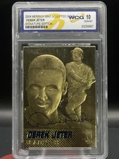 2004 Merrick Mint Derek Jeter 23 Kt Sculpted Gold Card Signature Series WCG 10