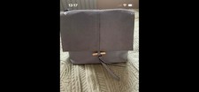 Gorgeous Next Pale -Grey Leather  Top Handle Handbag New  Unused Condition