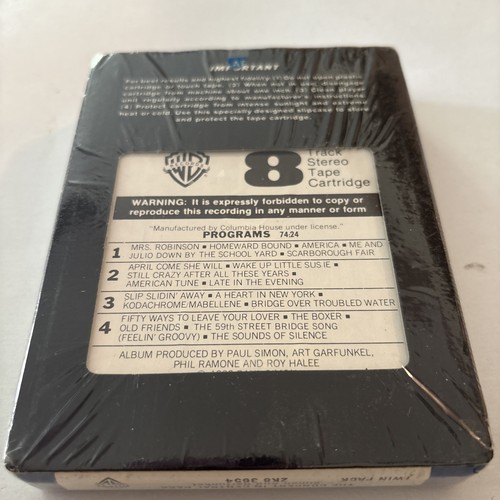 Simon and Garfunkel The Concert In Central Park 8 Track Tape 1982 *Brand New* - Picture 2 of 2