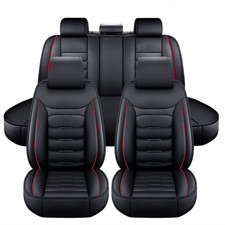 For Toyota Tacoma Car Seat Cover Full Set Leather 5-seats Front Rear Protector For Toyota Tacoma Car Seat Cover Full Set Leather 5-seats Front Rear Protector