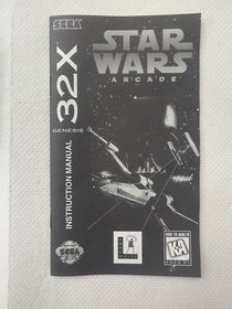 Star Wars Arcade Sega Genesis 32X CIB Complete Box Manual Tray Tested 1994