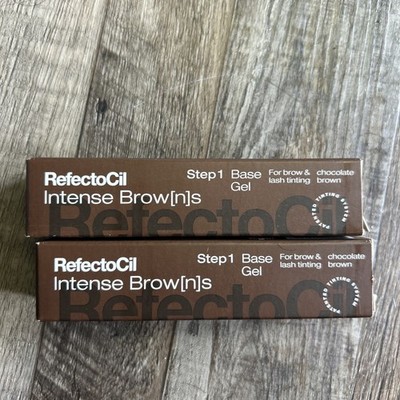 (2) RefectoCil Eyelash Eyebrow Tint Intense Brow[n]s chocolate brown base gel