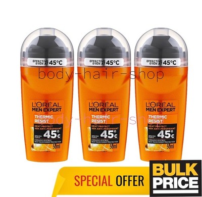 L'Oreal Men Expert Thermic Resist Roll-On 48H Antitranspirant Heat Protect 3e...