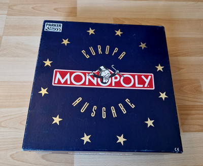 Monopoly Europa Ausgabe von Parker 1991 Vollständig Neuwertig