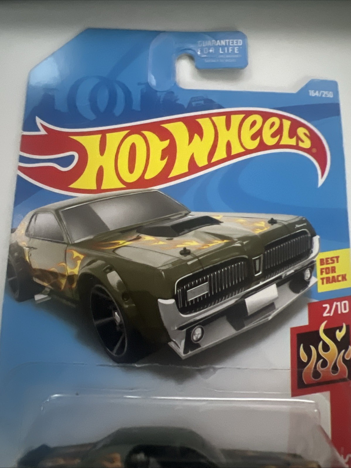Hot Wheels 2/10 HW Flames ‘68 Mercury Cougar Green Car 1/64 Toy Vehicle 164/250 thumbnail 4