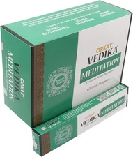 Vedika Orkay Meditation 12 Packets of 40 g Each (Contains 480 Incense Sticks)