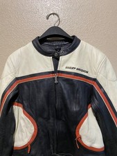 Vtg Ladies Harley Davidson Heavy lined winter leather COAT LARGE  FREE SHIPPING