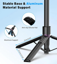 68" Magnetic Selfie Stick Tripod with Rechargeable Detachable Remote for Magsafe