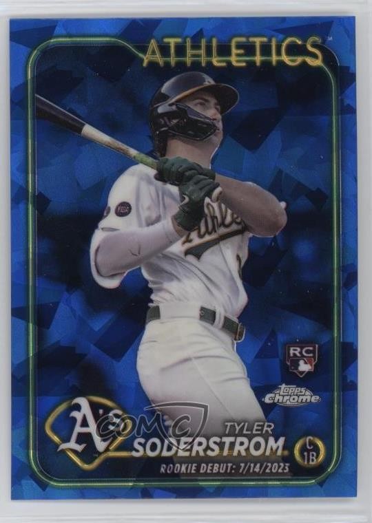 2024 Topps Chrome Update Sapphire Edition Rookie Debut Tyler Soderstrom 12dh