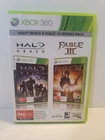 Halo Reach/Fable 3 Double Pack, Microsoft Xbox 360 Game, CIB, Tested and Working