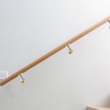 2 Pcs Stainless Steel Stair Rail Brackets Wall Mounted Handrail Support Brackets