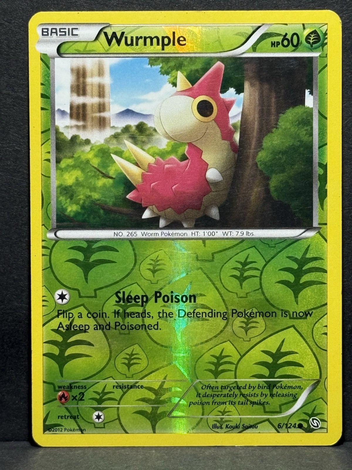 Wurmple 6/124 Dragons Exalted Reverse Holo MP