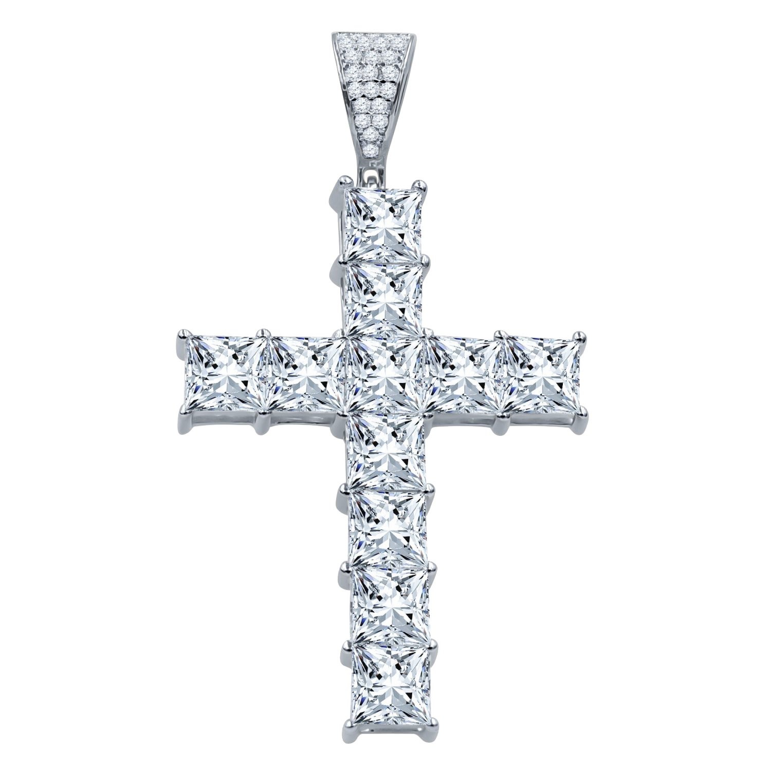 925 Sterling Silber Tennis Anhnger - 6mm Zirkonia 15990₽