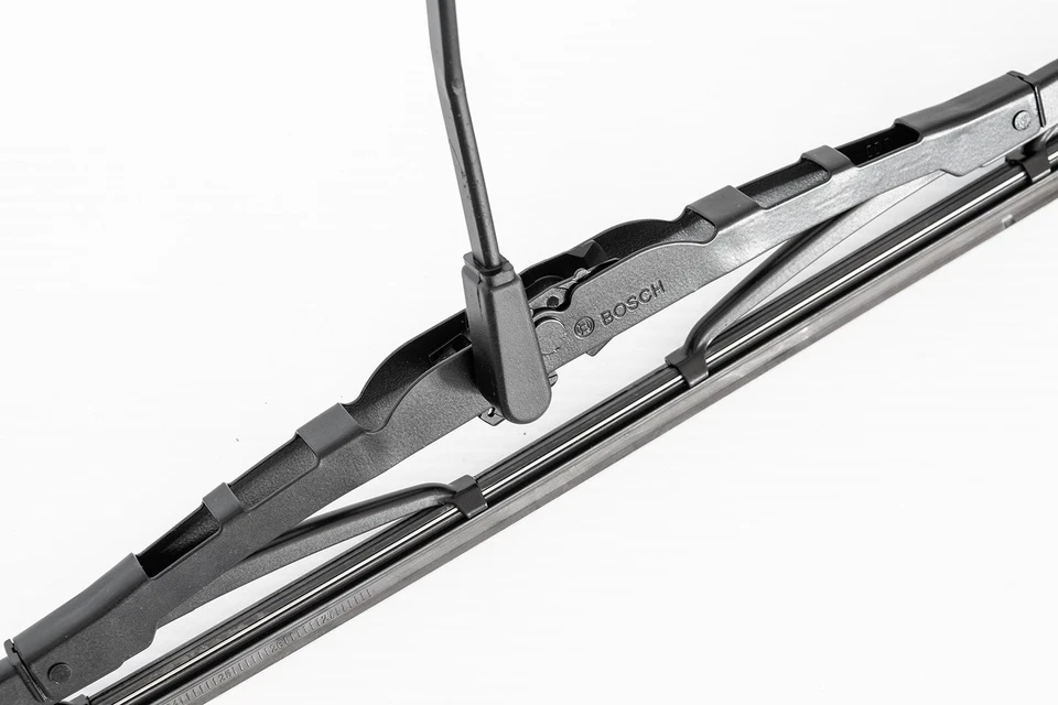 1979-1993 Mustang Stainless Steel Black Windshield Wiper Arms & 16" Blades Pair - Image 3 of 4