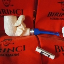 1A Freehand Duża fajka z pianki morskiej Akryl do filtra 9mm fajka z pianki morskiej