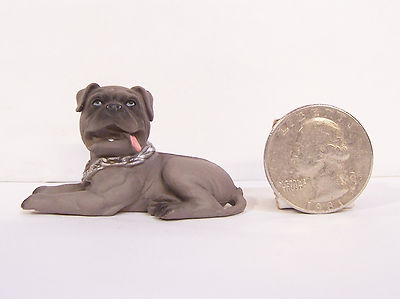 NEW Brindle BullMastiff Dog 2'' Figure Figurine Hood Hound Bull Mastiff