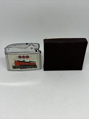 MADISON Roscoe Snyder Pacific RSP Railway FLAT ADVERTISING TRAIN LIGHTER w/Box!