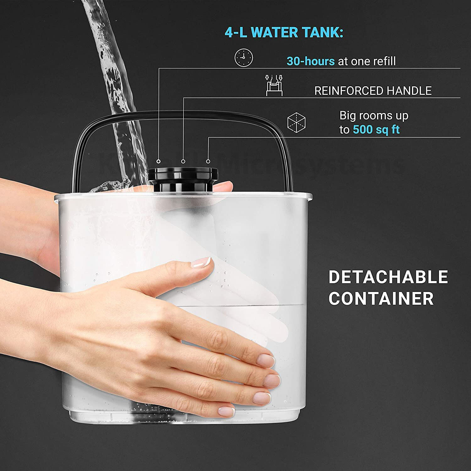 HuPro PRO777 4 Liter Ultrasonic Warm & Cool Mist Humidifier