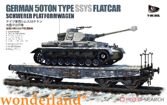 T-Model 1/35 TK3504 WW.II German 50t flatbed transporter Ssys during model kit