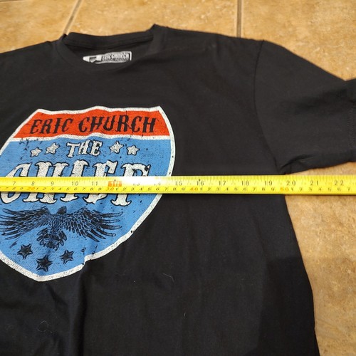 Eric Church The Chief T-Shirt Short Sleeve Black Outsider Revival Tour Sz XL - Picture 4 of 7