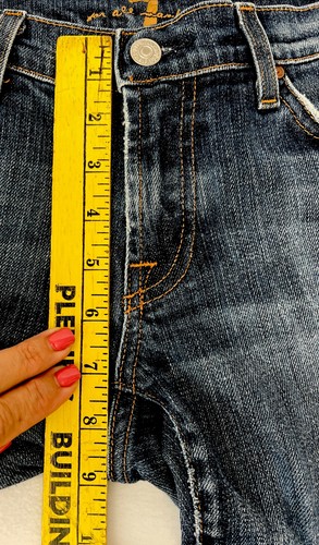 Pantalones de mezclilla 7 para toda la humanidad talla 28x28 hechos en EE. UU. - Imagen 4 de 22