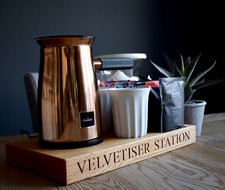 Personalised Solid Oak Hot Chocolate Station Tray | Velvetiser Stand
