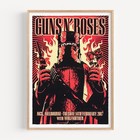 Guns N' Roses Retro Vintage Concert Music Band Poster Print