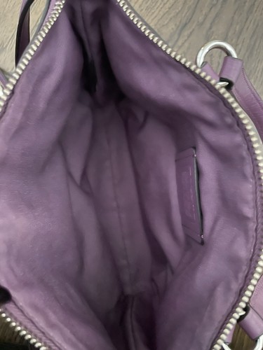 Coach Small Kelsey Satchel Pebbled Leather Mauve 36675 Purse Bag SILVER HWAR - Picture 8 of 12