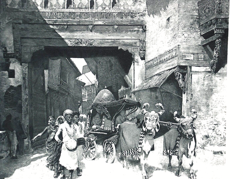 A Hindoo Marriage Print Photogravure Groupil D Appleton & Co New York EL Weeks - Picture 5 of 8