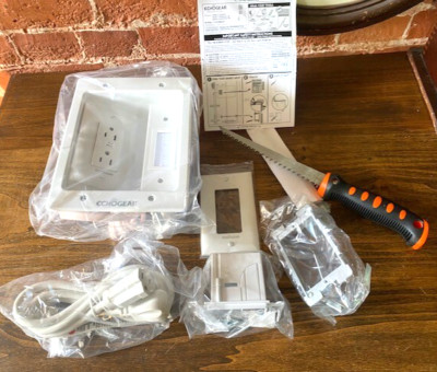 ECHOGEAR EGAV-CMIWP2 POW-POW POWER BOX IN-WALL TV POWER KIT Hides Cables