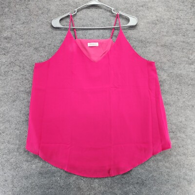 Evera B Top Womens Extra Large Pink Tank Cami 