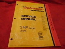 1975 Johnson 2 hp 2r75 Outboard Motor Service Manual