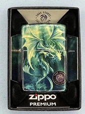 Anne Stokes Sea Dragon 48986 540 Fusion Color Double Side Zippo Lighter NEW