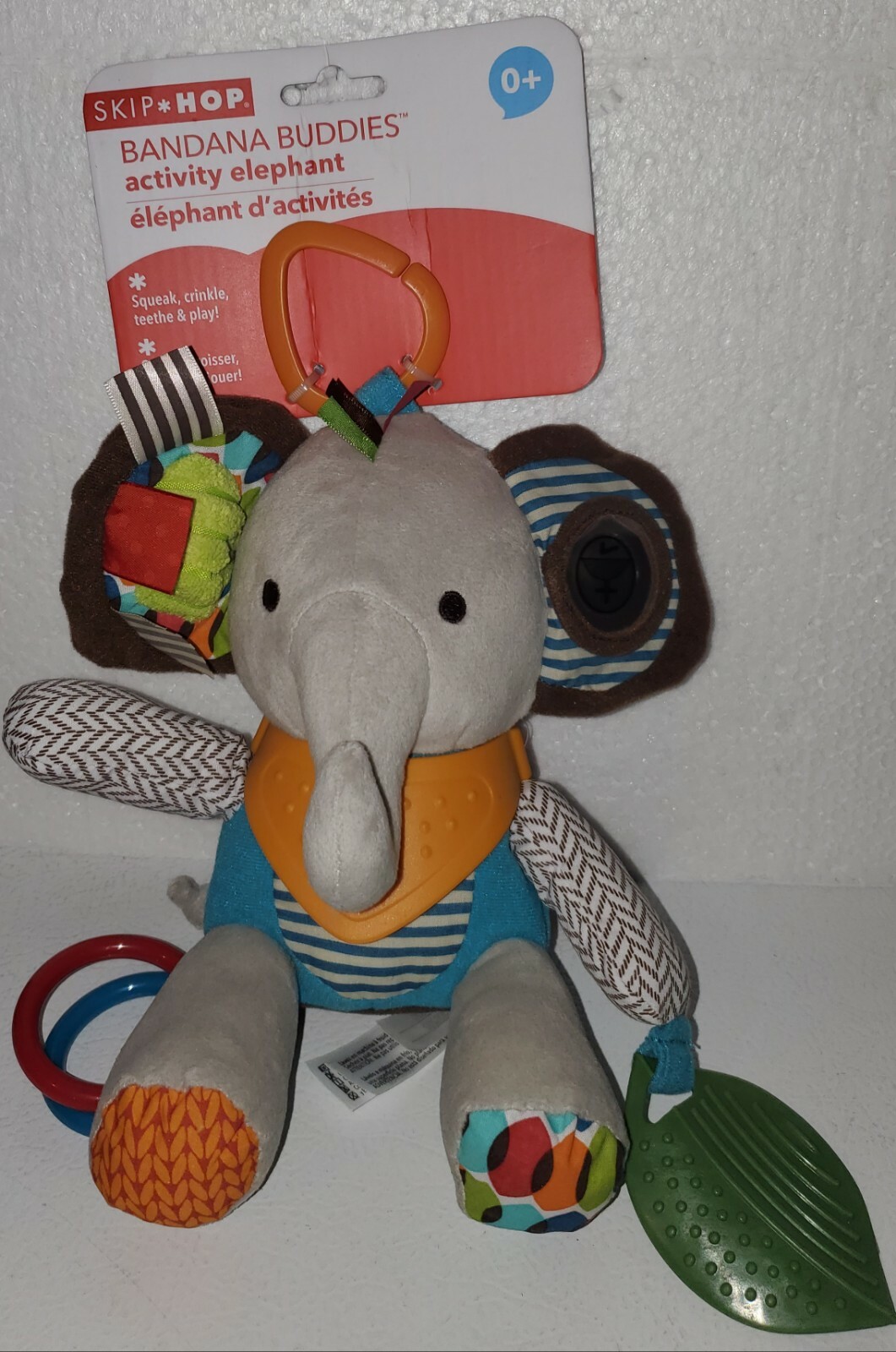 bandana buddies chime & teethe toy